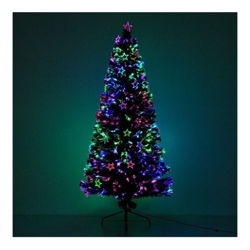 Dolce Casa Albero di natale addobbato 150Cm luci multicolore presa ...