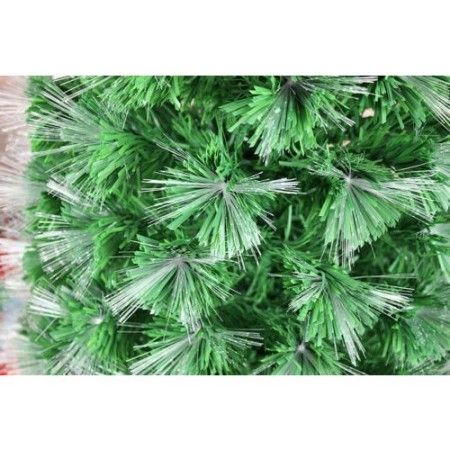 Albero di natale addobbato 150Cm luci multicolore presa elettrica punta a stella