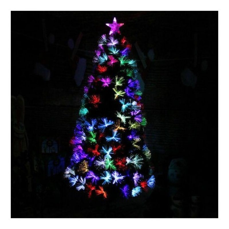 Dolce Casa Albero di natale addobbato 150Cm luci multicolore presa ...