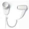 Phone Phon asciugacapelli verticale da parete 1300 watt versione hotel due velocità aria calda - Bianco con base a presa dritta