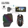 Tagoow Box 4 in 1 gaming per smartphone mouse e tastiera Android IO...