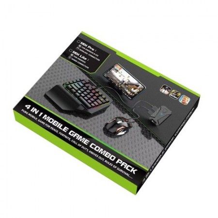 Box 4 in 1 gaming per smartphone mouse e tastiera Android IOS Bt V4.0 cellulare
