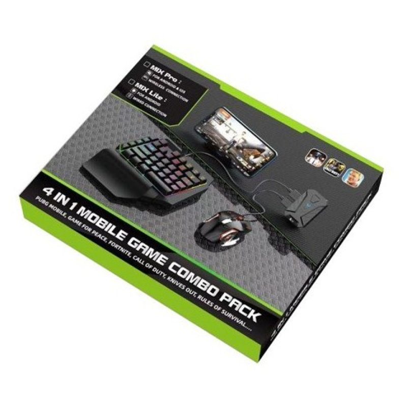 Tagoow Box 4 in 1 gaming per smartphone mouse e tastiera Android IO...