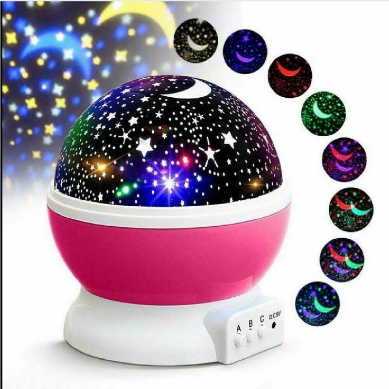 Star master proiettore rotante stelle luci Led notturno effetto stellato lampada rosa