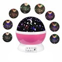 Star master proiettore rotante stelle luci Led notturno effetto stellato lampada rosa