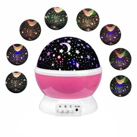 Star master proiettore rotante stelle luci Led notturno effetto stellato lampada rosa
