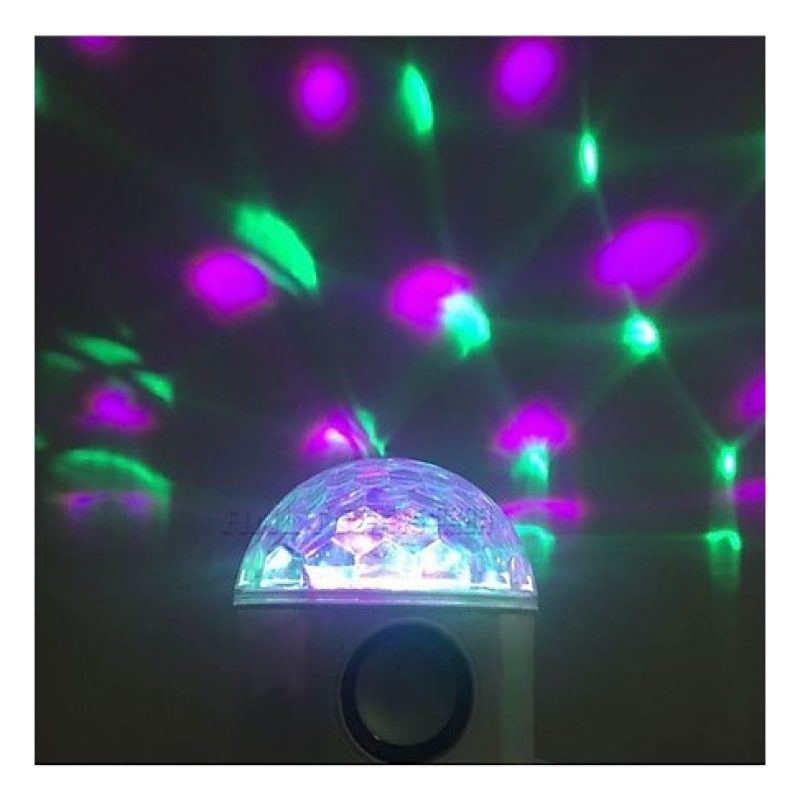 Generico Led bluetooth musica sfera di cristallo magica luce led pa...