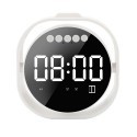 Cassa sveglia orologio digitale bluetooth Q106 bianca display LCD a specchio USB
