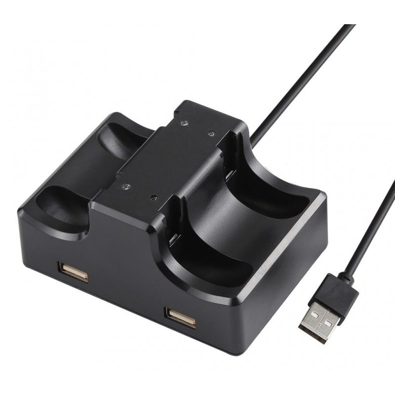Generico Supporto carica 2 controller Nintendo Switch Joy-Con USB c...