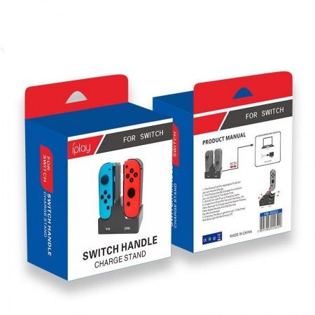 Supporto carica 2 controller Nintendo Switch Joy-Con USB caricatore controller