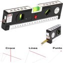 Livella laser 4 in 1 Orizzonte o verticale Linea incrociata metro misurazione magnetico Allineatore Linee di marcatura laser
