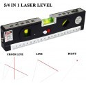 Livella laser 4 in 1 Orizzonte o verticale Linea incrociata metro misurazione magnetico Allineatore Linee di marcatura laser