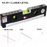Generico Livella laser 4 in 1 Orizzonte o verticale Linea incrociat...