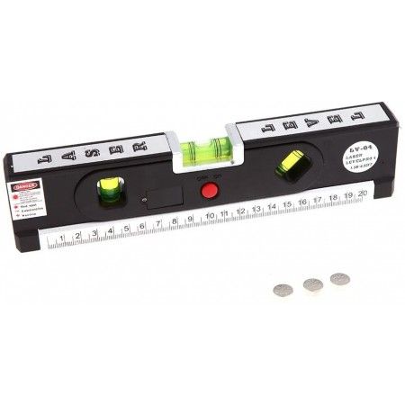 Livella laser 4 in 1 Orizzonte o verticale Linea incrociata metro misurazione magnetico Allineatore Linee di marcatura laser