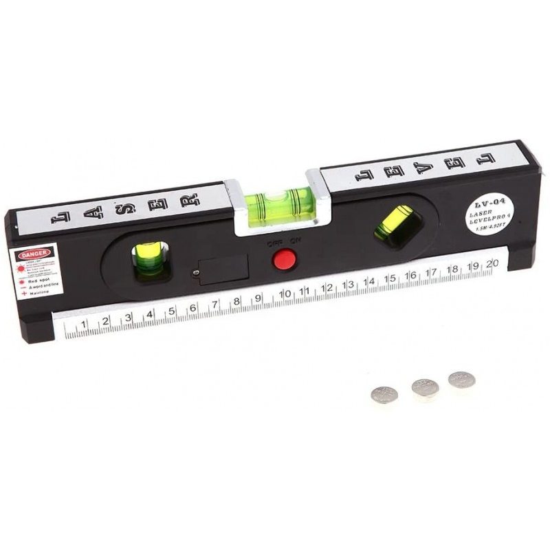 Generico Livella laser 4 in 1 Orizzonte o verticale Linea incrociat...