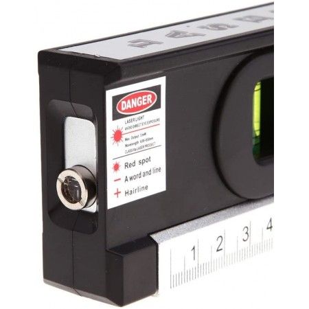 Livella laser 4 in 1 Orizzonte o verticale Linea incrociata metro misurazione magnetico Allineatore Linee di marcatura laser