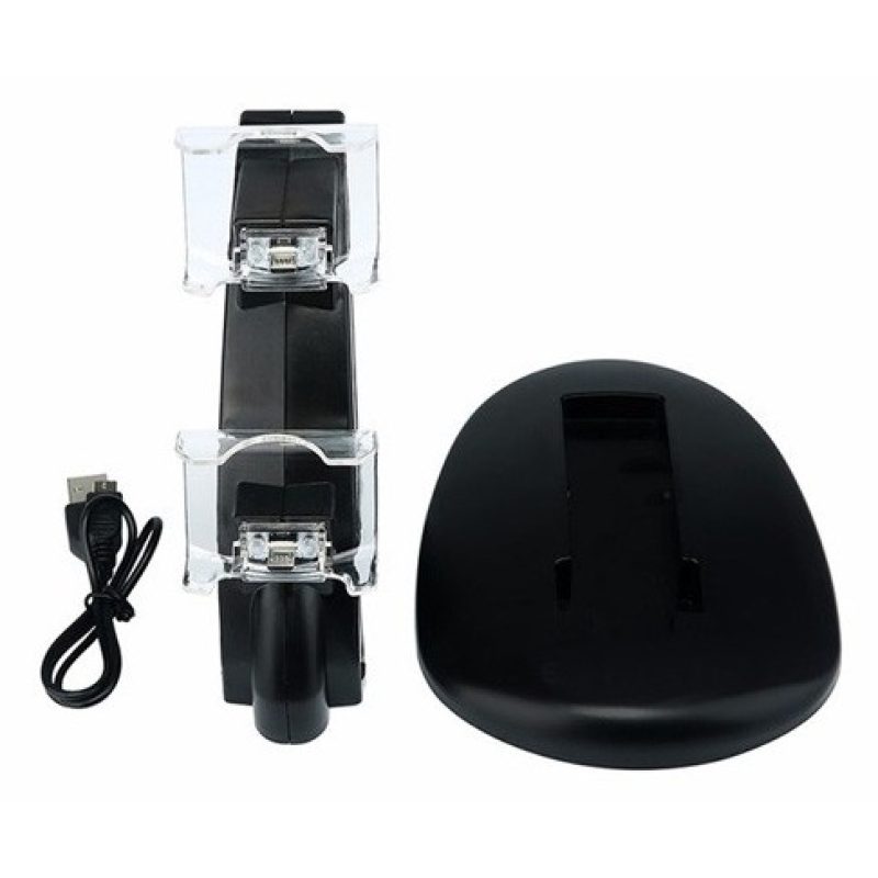 Generico Stand accessori Ps4 Stand di ricarica joystick pad stazion...