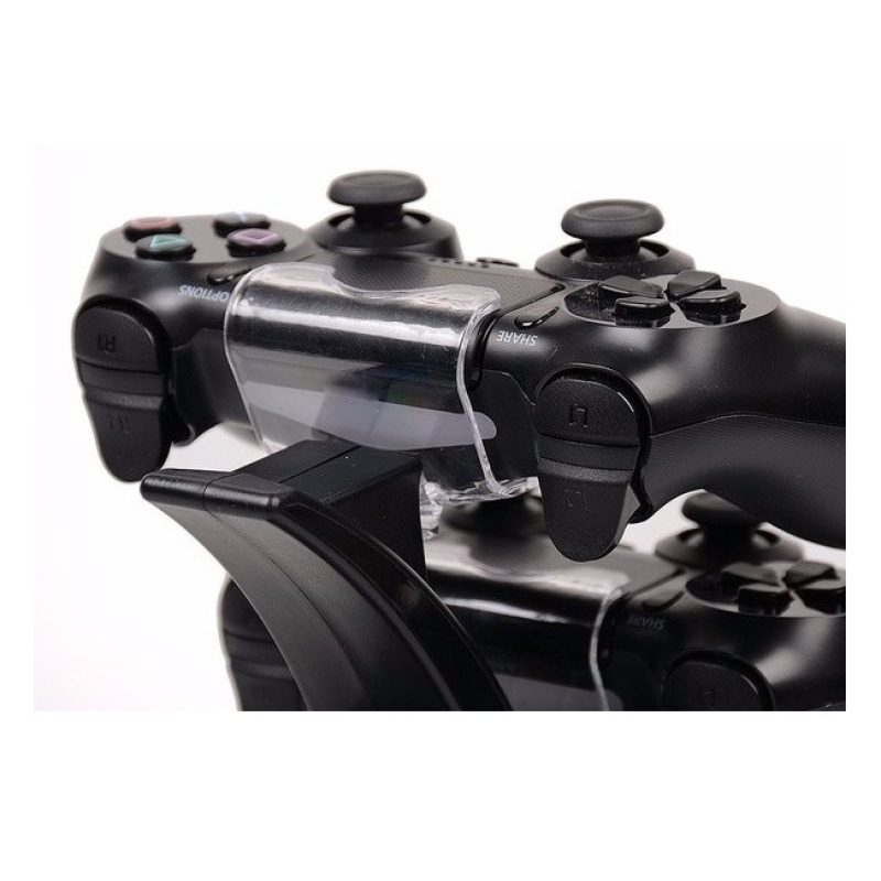 Generico Stand accessori Ps4 Stand di ricarica joystick pad stazion...