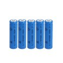 5x BATTERIA RICARICABILE LC 14500 1300mAh 3.7V batterie ricaricabili blu 14x50mm