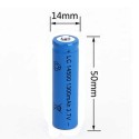 10x BATTERIA RICARICABILE LC 14500 1300mAh 3.7V batterie ricaricabili blu 14x50mm