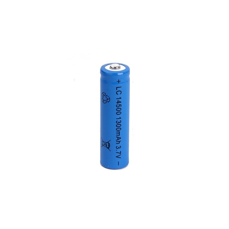 Generico 10x BATTERIA RICARICABILE LC 14500 1300mAh 3.7V batterie r...