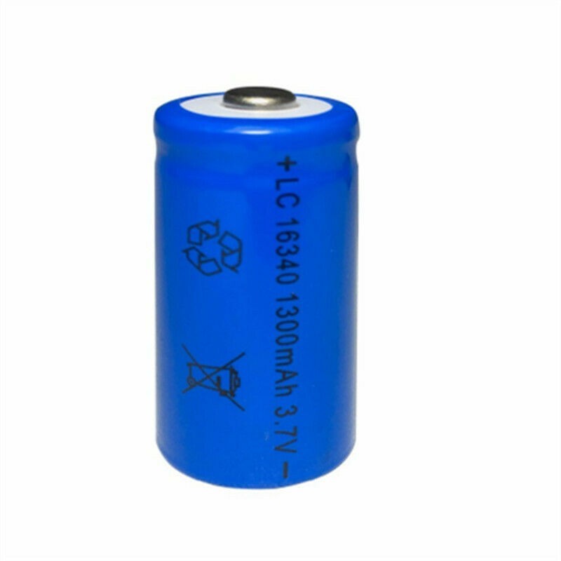 Generico 5x BATTERIA RICARICABILE LC 16340 1300mAh 3.7V batterie ri...