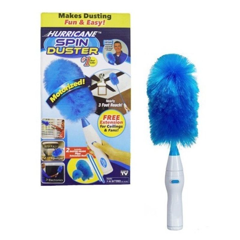 Generico Spazzola piumino togli polvere elettrico Spin Duster con s...