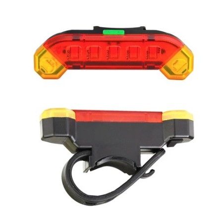 Luce posteriore bicicletta ricaricabile cavo USB QX-W03 bici visibilità ciclismo
