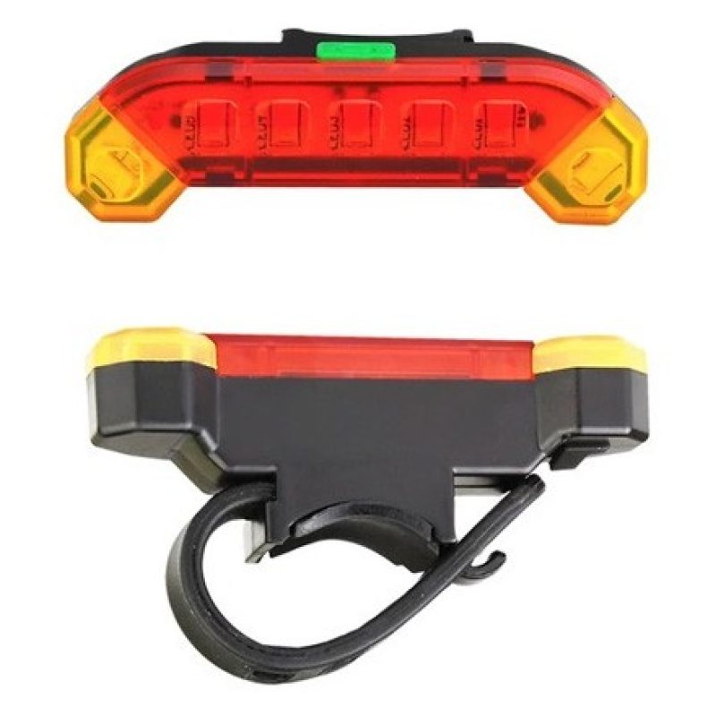 Generico Luce posteriore bicicletta ricaricabile cavo USB QX-W03 bi...