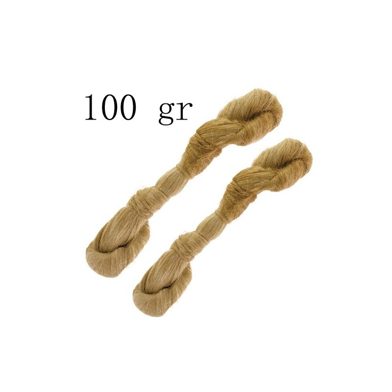 Guarnizione in Canapa idraulico 100gr saldante treccia finissima lavoro matassa