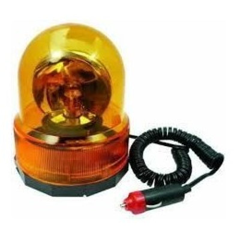 Lampeggiante emergenza rotante base magnetica calamita 12V rotante trattore