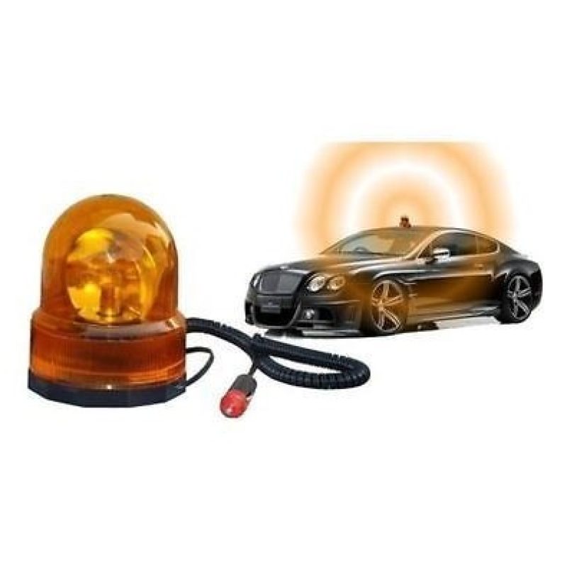 Lampeggiante emergenza rotante base magnetica calamita 12V rotante trattore