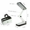 Lampada 24 LED da tavolo richiudibile e ricaricabile