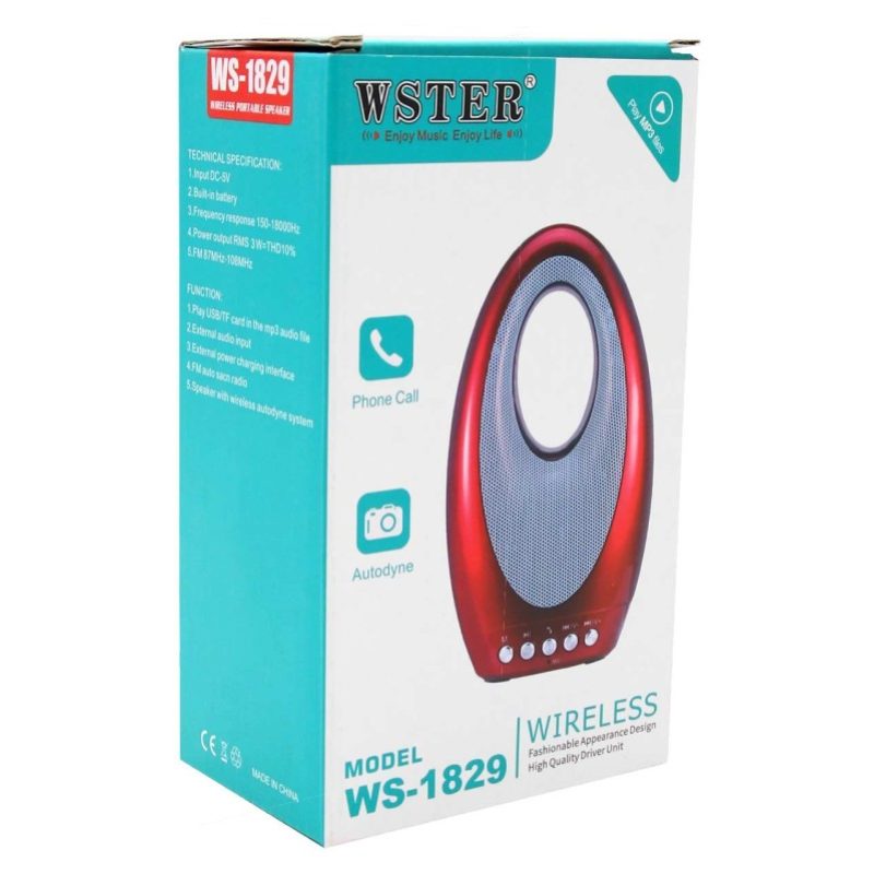 Generico Cassa Bluetooth V4.2 portatile wireless WS-1829 chiamate m...