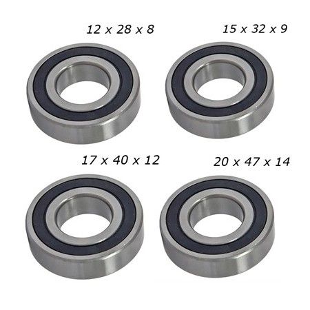 4x Cuscinetti a sfera cuscinetto skateboard modellismo meccanica precisione