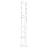 Scarpiera scaffale con 10 ripiani plastica metallo 52 x 24.5 x 139 cm per 30 paia di scarpe
