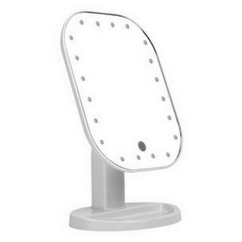 DRIWEI Specchio per trucco con 20 LED TE-B0143 luci rotazione di 18...