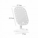 Specchio per trucco con 20 LED TE-B0143 luci rotazione di 180 gradi luce bianca
