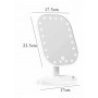 DRIWEI Specchio per trucco con 20 LED TE-B0143 luci rotazione di 18...
