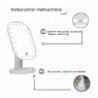 DRIWEI Specchio per trucco con 20 LED TE-B0143 luci rotazione di 18...