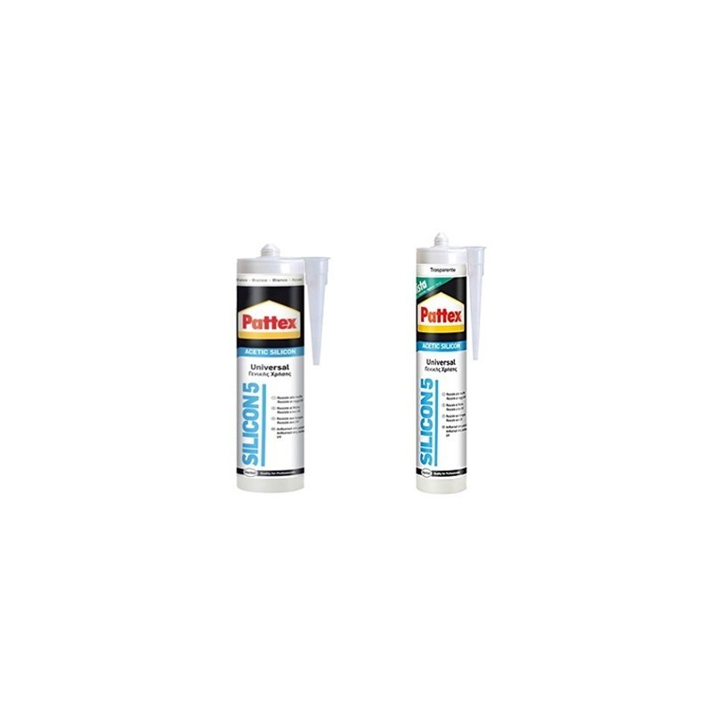 SILICONE BIANCO / TRASPARENTE UNIVERSALE 280 ML POLIMERIZZAZIONE ACETICA SIGILLA