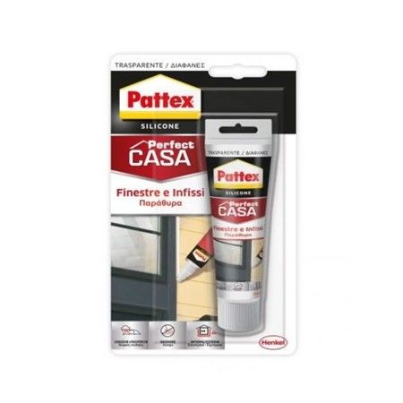 SILICONE NEUTRO PER FINESTRE E INFISSI 50 ML TRASPARENTE SERRAMENTI LEGNO MURO