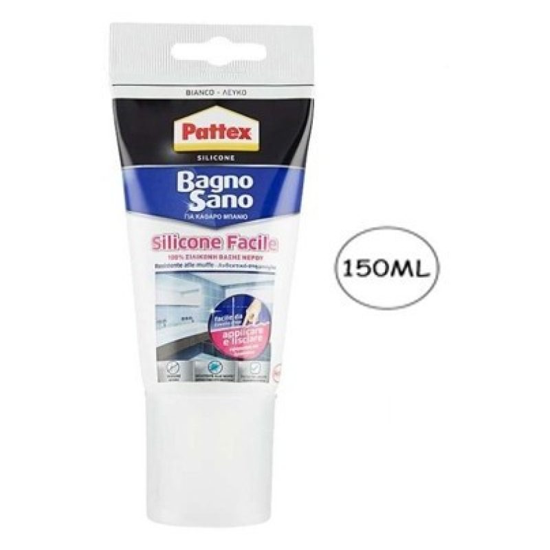 Generico SILICONE BAGNO SANO BIANCO 150 ML SIGILLATURE CUCINE BAGNI...