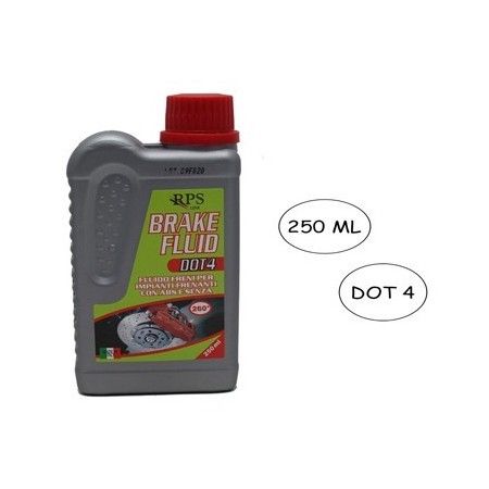 OLIO FRENI DOT 4 250 ML IMPIANTI FRENANTI FLUIDO FRENI CON ABS O SENZA AUTO MOTO
