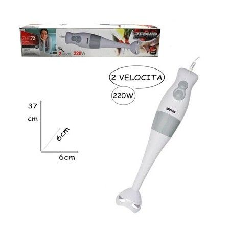 ZEPHIR MIXER TRITATUTTO E FRULLATORE A IMMERSIONE 2 IN 1 200W  ZHC72