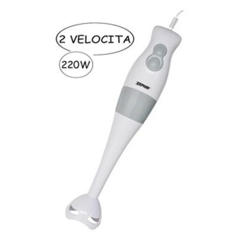 ZEPHIR MIXER TRITATUTTO E FRULLATORE A IMMERSIONE 2 IN 1 200W ZHC72...