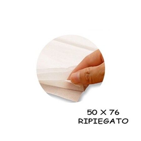 CARTA VELINA 21 GR COLORE BIANCO PANNA 24 FOGLI 50x76 CM FOGLIO CARTAMODELLO