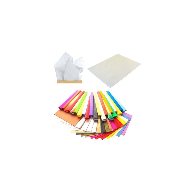 CARTA VELINA 21GR COLORE BIANCO 24 FOGLI 50x76 CM FOGLIO CARTAMODELLO