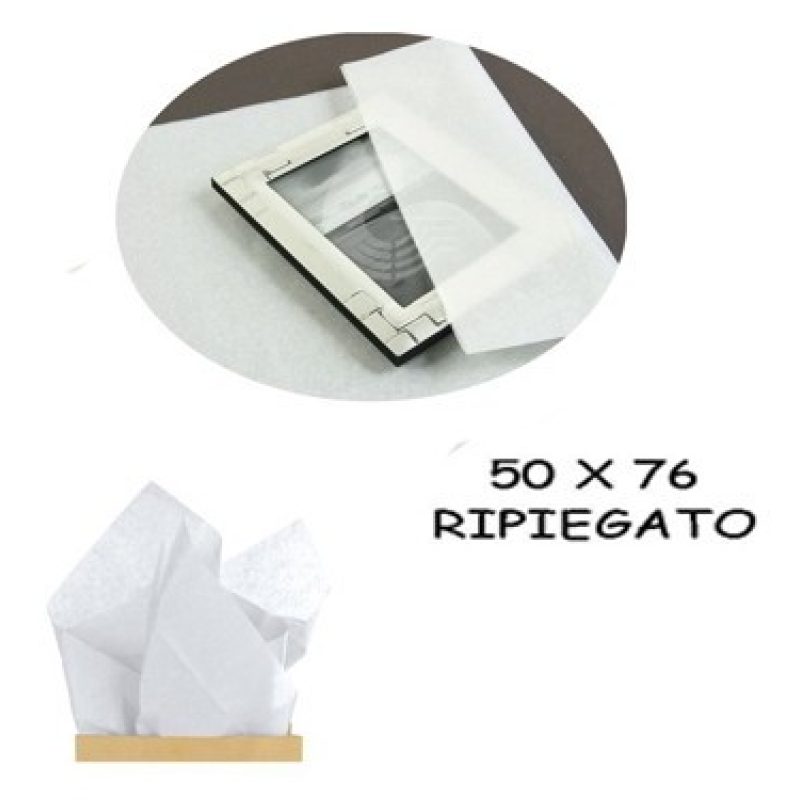 WeHome CARTA VELINA 21GR COLORE BIANCO 24 FOGLI 50x76 CM FOGLIO CAR...