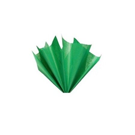 CARTA VELINA 21GR COLORE VERDE 24 FOGLI 50x76 CM FOGLIO CARTAMODELLO